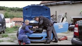 Electrifying doggy position pounding