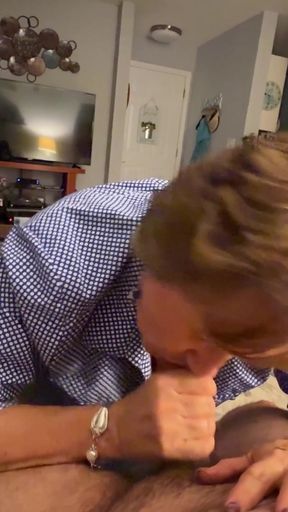 Val Sucks Her Boy Toy's Cock