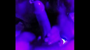 Cumshot in the blacklight