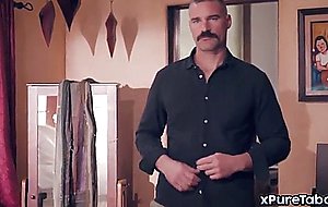 Super honey step dauther spanked by dad