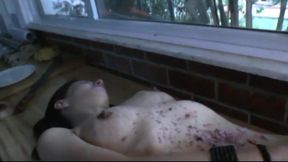 Great Body Submissive Andreia BDSM Self-inflicting Candle Wax Punishment