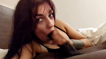 Double Creamed in Bed: Sucked, Fucked & Covered in Cum"