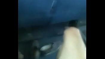 Cumshot in bus