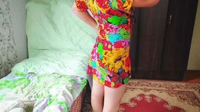 Sexy Femboy Slowly Undressing While Looking Straight at You