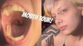 goth girl NO MAKEUP MOUTH TOUR! tongue teeth tonsils uvula