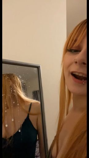 Mirror Spit Play - Findom Femdom Paypig