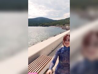 Jeny Smith in a watch-throughout suit