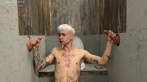 Guy Gets Mouth and Ass Fucked Through Unexpected Hole