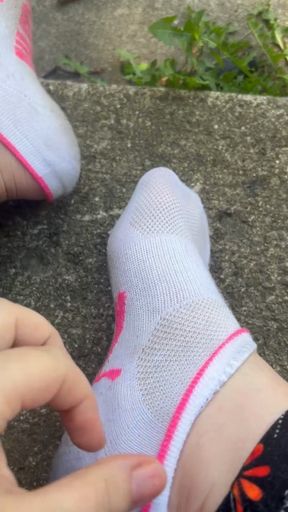 Sweaty summer socks