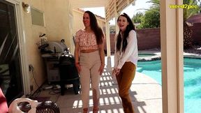 double omorashi pants wetting cheyenne & constance