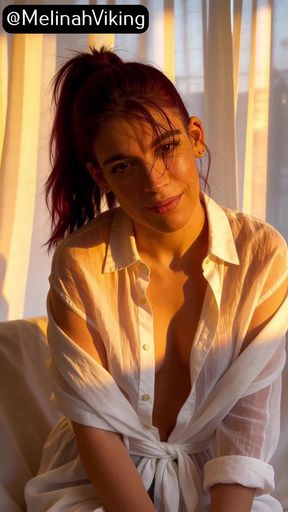 White Shirt Sunrise Tease