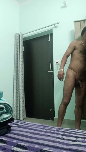 Indian uncut desi man