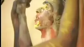 Hot Gay Studs Body Painted Up and Fucking Like Crazy