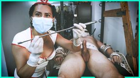 Sounding and Milking my Segufix Bound Slave!