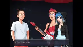 Anon gets his huge dick cummed by his teacher in a hot 3D animated hentai scene