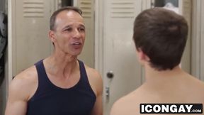 Step daddy Rodney Gives Kory A Hardcore Lesson In The Locker Room With Kory Houston