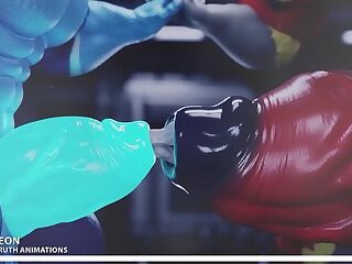 Growth Ray, Druth cloth tearing muscle growth animation