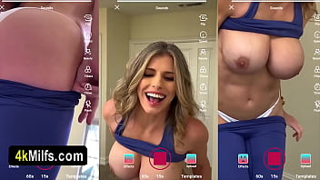 Beautiful sporty MILF wifes private show escalated into a quickie fuck where she begs for the cum
