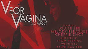 Louise Lee And Melody Pleasure - V For Vagina Xxx Parody