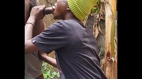 Sloppy BJ in the bush he fucked my mouth and cumed on me like a dirty little slut that I am