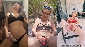 compilation de maman mature adore ce doigte et ce goder la chatte partout a l ...