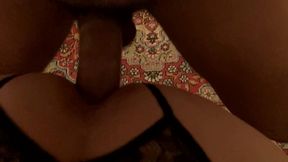 транс принимает большой член во все дырки