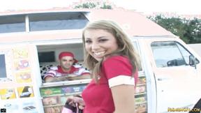 Alyssa Swallowed Huge Dick & Ravaged by Ice Cream guy