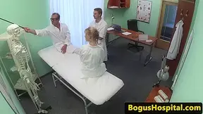 Doctors spitroasting naive patient