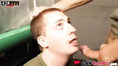 Military Men Share Shower Stalls In Group Sex Orgy