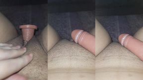 cono grande masturbandome con juguete