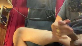 big cum shot in my guns n roses tee. long dick cock bbc bwc latino cock long hair 9 inch dick cums