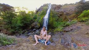 horny hiker calliope cums hard!