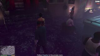 GTA five Dancer gets Lap Dance