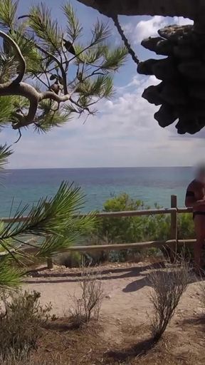 Memorable moment from &quot;Dick flash - I pull out my cock in front of a French girl on the beach path and she helps me cum in&quot;