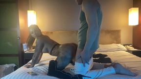 fucking with huge cock - in fishnet stockings taking a big dick - alberto blanco & susy gala