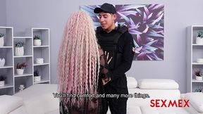 sexmex - police officer helps the sexy lady . giselle montes