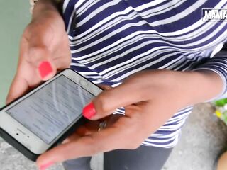 Slim Thick Ebony Flashes Her Vagina at the Market... Then Goes Home With Him