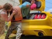 Sara Sitwell Eats Ass For Fixing Her Car
