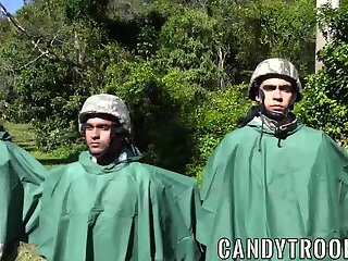 Major toughens his men with some sweet hardcore ass drilling