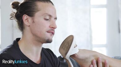 REALITYJUNKIES - Brunette MILF Gets Plowed Hard By Her Lover While Her Husband Watches Every Moment