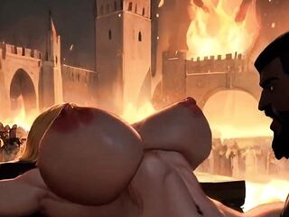 Big Natural Tittied Blondes Love BBC In Spicy Toons: When The Moors Conquered Europe