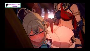 Blonde Hana Gets VR Anal From Big-Dick Futanari In Fortnite Style Anime