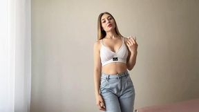 Young stepmom is horny and wants sex with her stepson while her husband doesn't know