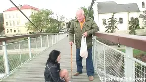 Old Grandpa Mireck's hard pounding of 18yo girl