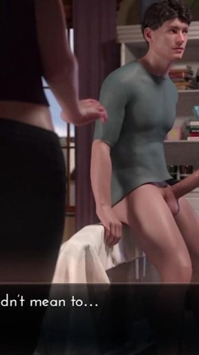 Jaw-dropping moment from &quot;threesome sex with two beautifull girl and deep throath sex using girls mouth 3d animated hentai&quot;