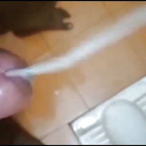 Hotel bathroom mastrubation cumshot