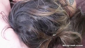 Outdoor gangbang with MILF Tina and the pregnant Farah Slut