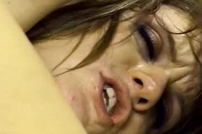 Anal creampie after hard fuck with big boobed brunette bombshell