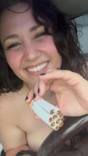 9 cigarettes at once nude