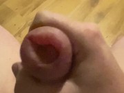 Extreme swollen pumped cock ends in a large cumshot